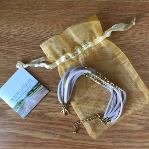 Trades of hope suede bracelet